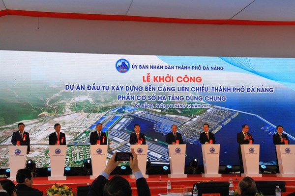 Chủ tịch nước dự Lễ khởi công dự án đầu tư xây dựng bến cảng Liên Chiểu - Anh 1