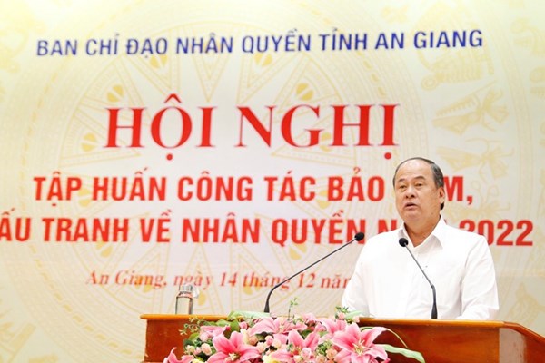 An Giang triển khai thực hiện đồng bộ và hiệu quả công tác nhân quyền - Anh 2