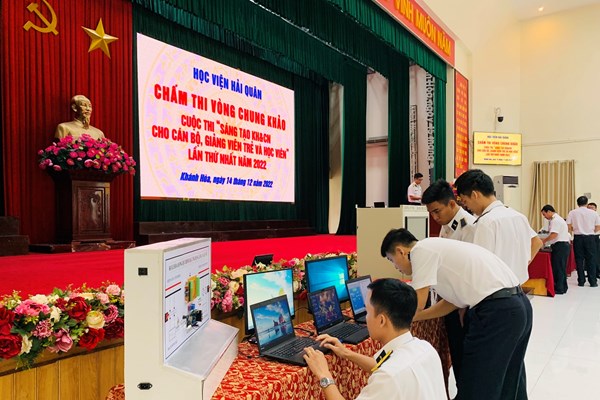 Học viện Hải quân:  Trao giải Cuộc thi Sáng tạo Khoa học và Công nghệ lần thứ Nhất năm 2022 - Anh 1