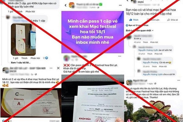 Rao bán vé khai mạc Festival hoa Đà Lạt, nhiều đối tượng bị xử lý - Anh 1
