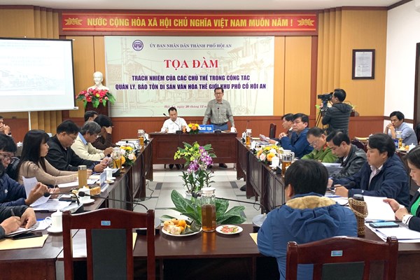Trách nhiệm của các chủ thể trong công tác quản lý, bảo tồn Khu phố cổ Hội An - Anh 1