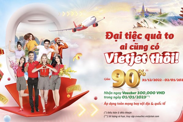 Đón năm Quý Mão đại cát, ngày đôi 1.1, săn ưu đãi kép vé bay đến 90% cùng Vietjet - Anh 3