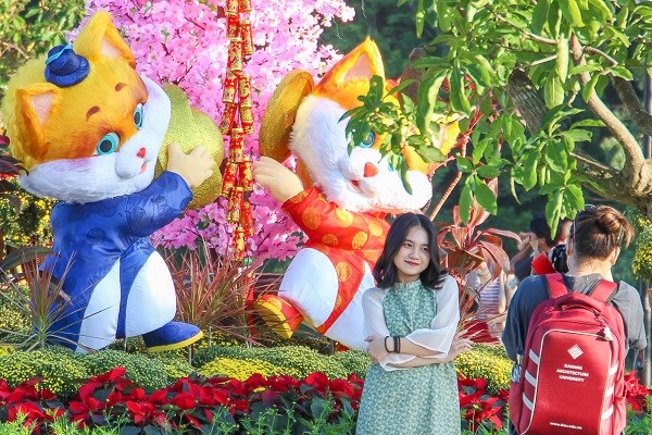 Rực rỡ sắc hoa xuân dưới chân Danh thắng Ngũ Hành Sơn - Anh 4