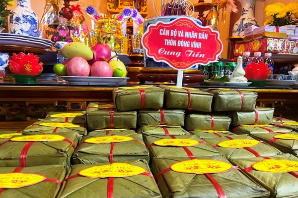 Dâng 2.000 chiếc bánh chưng Giỗ vua Mai Hắc Đế - Anh 2