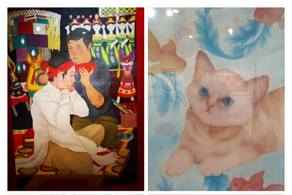 Triển lãm tranh lụa của các hoạ sĩ trẻ - Anh 1