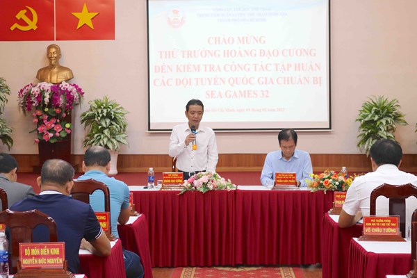 Tạo điều kiện tốt nhất cho các HLV, VĐV tập luyện để tham dự SEA Games 32 - Anh 1