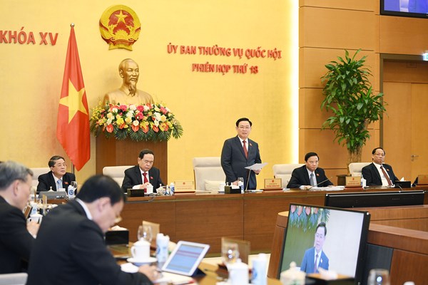 Phiên họp thứ 20 Ủy ban Thường vụ Quốc hội sẽ xem xét, cho ý kiến 3 dự án luật - Anh 1