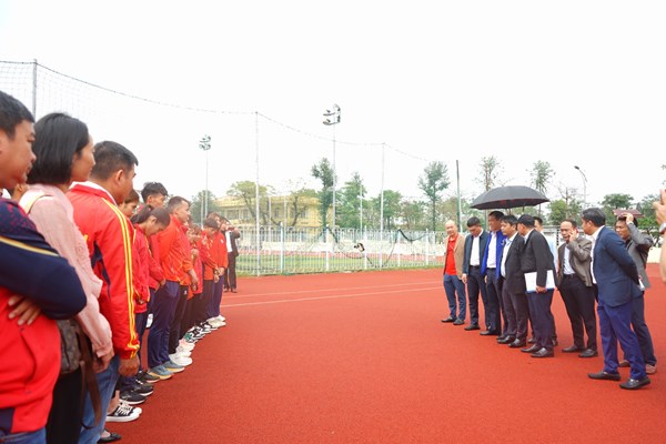 Thứ trưởng Hoàng Đạo Cương kiểm tra công tác huấn luyện chuẩn bị SEA Games 32 tại Trung tâm HLTTQG Đà Nẵng - Anh 2