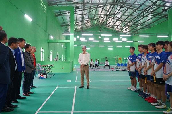 Thứ trưởng Hoàng Đạo Cương kiểm tra công tác huấn luyện chuẩn bị SEA Games 32 tại Trung tâm HLTTQG Đà Nẵng - Anh 6