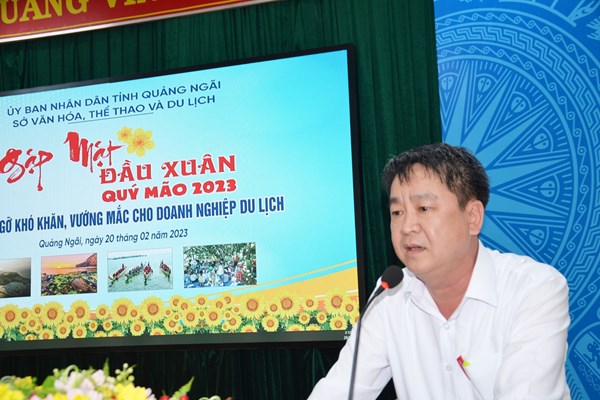 Quảng Ngãi: Lắng nghe, tiếp thu kiến nghị của doanh nghiệp du lịch - Anh 1