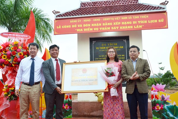 Di tích địa điểm Vụ thảm sát Khánh Lâm đón nhận Bằng di tích cấp tỉnh - Anh 1