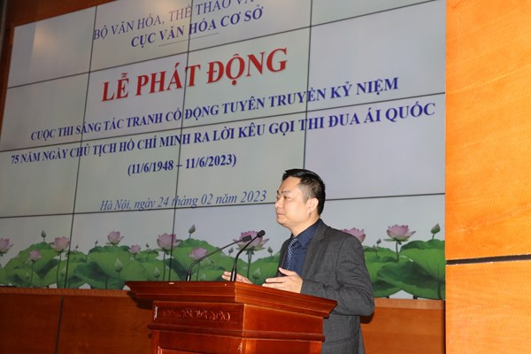 Sáng tác tranh cổ động tuyên truyền 75 năm Ngày Chủ tịch Hồ Chí Minh ra Lời kêu gọi thi đua ái quốc - Anh 3