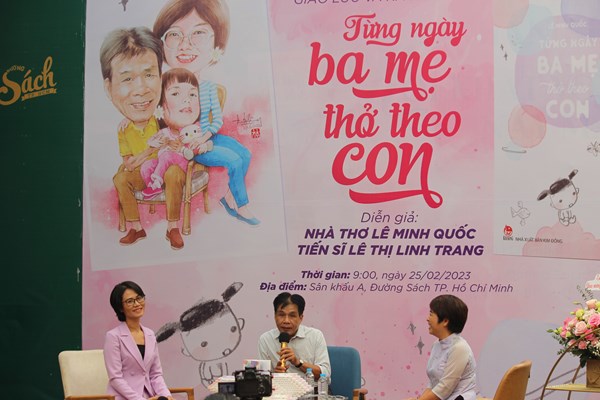 Giao lưu và ra mắt sách Từng ngày ba mẹ thở theo con - Anh 1