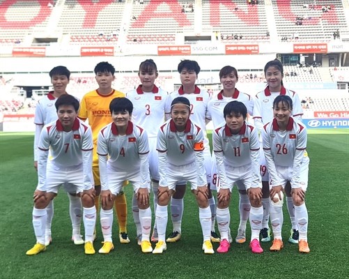 Tuyển nữ Việt Nam đá vòng loại Olympic 2024 ở Nepal - Anh 1