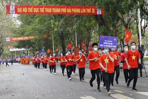 Ngày chạy Olympic vì sức khỏe toàn dân Hải Phòng năm 2023 - Anh 1