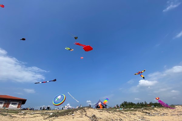 Thả diều nghệ thuật trên đầm An Khê - Anh 1