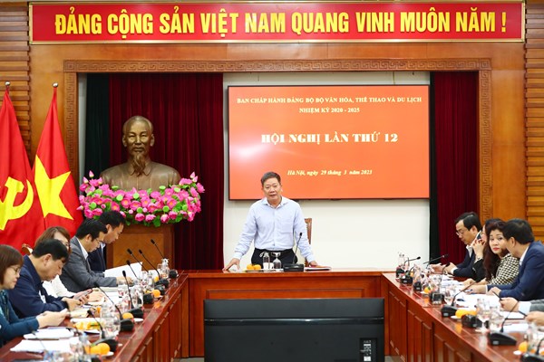 Đảng uỷ Bộ VHTTDL đã hoàn thành khối lượng lớn công việc trong quý I năm 2023 - Anh 2