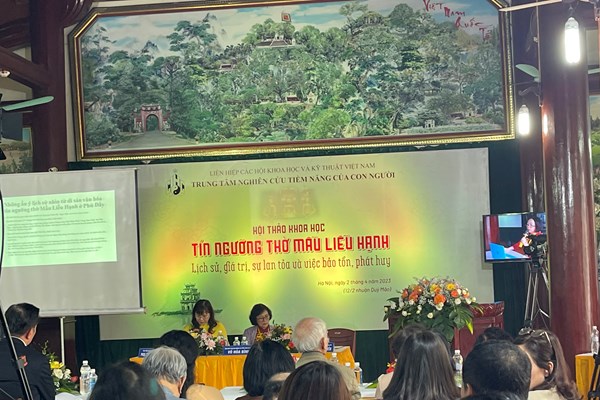 Tín ngưỡng thờ Mẫu Liễu Hạnh trong sự kết nối, lan tỏa - Anh 1