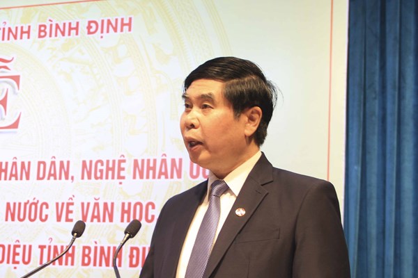 Bình Định: Trao tặng danh hiệu “Nghệ nhân nhân dân”, “Nghệ nhân ưu tú” lĩnh vực di sản văn hóa phi vật thể - Anh 1