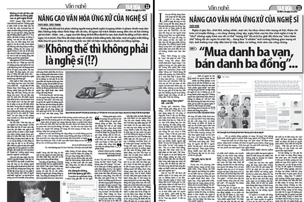 Nâng cao văn hóa ứng xử của nghệ sĩ (Bài 3): Đã đến lúc phải “cấm sóng” đối với nghệ sĩ… - Anh 2