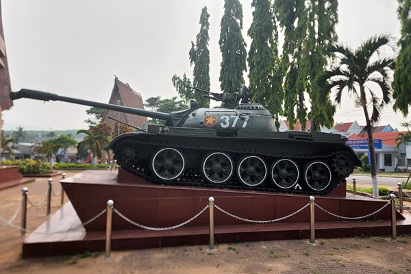 Kon Tum: Sẽ tổ chức Lễ công bố xe tăng T59 số hiệu 377 được công nhận là bảo vật quốc gia - Anh 2