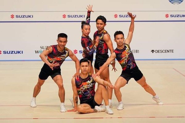 Đội tuyển Aerobic đoạt 1 HCV tại Cúp thế giới - Anh 2