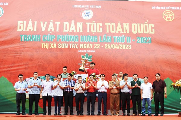 Vĩnh Phúc đứng thứ Nhất toàn đoàn Giải vật dân tộc tranh cúp Phùng Hưng - Anh 1