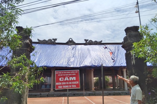 Viết tiếp bài Ngôi đình cổ nhất xứ Thanh có nguy cơ đổ sập: Vì sao vẫn chưa tu bổ, tôn tạo di tích? - Anh 1