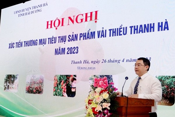 Hải Dương: Tổ chức Hội nghị xúc tiến thương mại tiêu thụ vải thiều - Anh 2