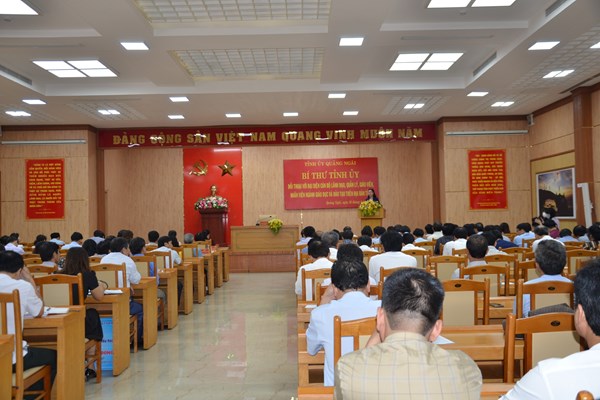 Bí thư Tỉnh ủy Quảng Ngãi đối thoại với ngành GD&ĐT - Anh 1