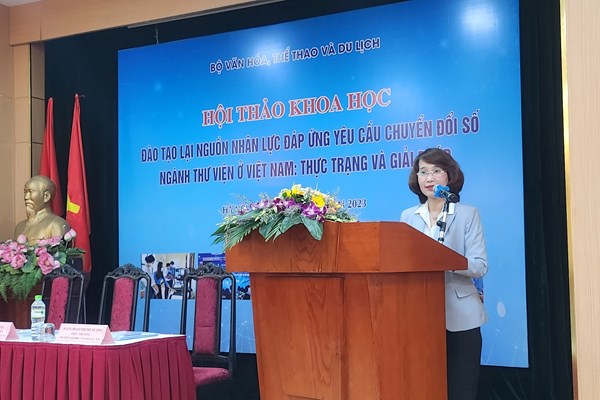 Đào tạo lại nguồn nhân lực đáp ứng yêu cầu chuyển đổi số ngành thư viện - Anh 2