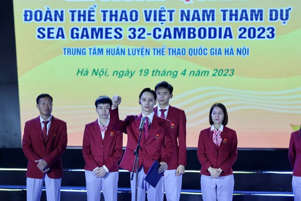Tạo tâm lý thoải mái cho các VĐV trước khi lên đường dự SEA Games 32 - Anh 2