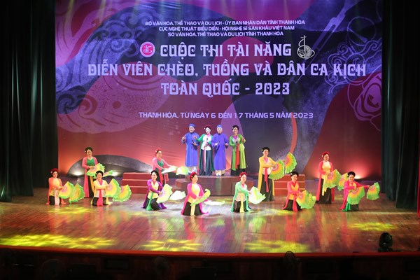 Cuộc thi Tài năng diễn viên Chèo, Tuồng và Dân ca kịch toàn quốc 2023: Phô diễn tinh hoa nghệ thuật sân khấu truyền thống - Anh 3