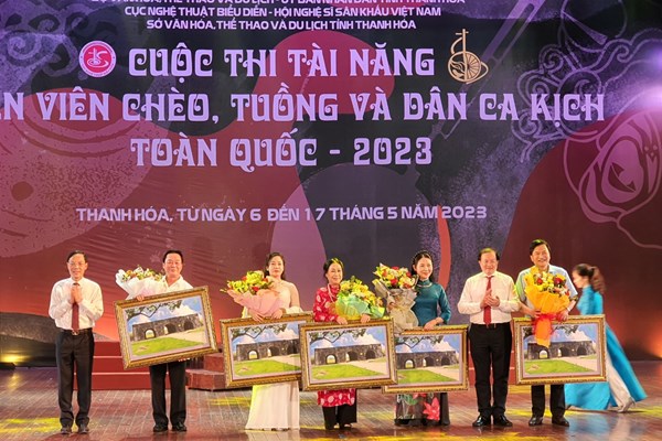 Cuộc thi Tài năng diễn viên Chèo, Tuồng và Dân ca kịch toàn quốc 2023: Phô diễn tinh hoa nghệ thuật sân khấu truyền thống - Anh 1