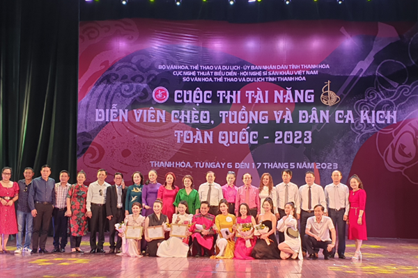 Bế mạc Cuộc thi Tài năng diễn viên Tuồng và Dân ca kịch toàn quốc 2023: Khẳng định giá trị của nghệ thuật sân khấu truyền thống - Anh 1