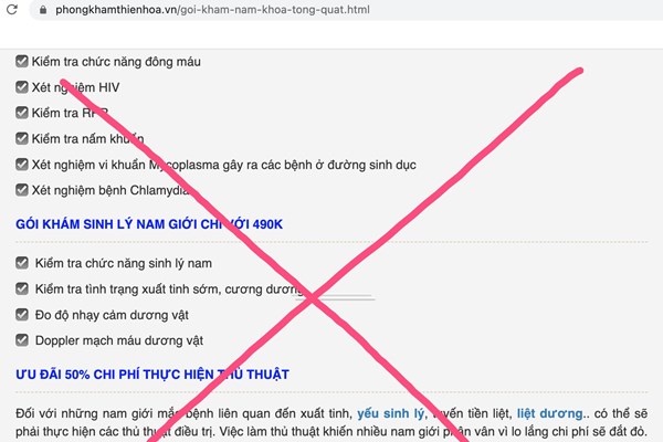 Hà Nội: Xử phạt 122 triệu đồng, đình chỉ hoạt động Phòng khám đa khoa Thiện Hoà - Anh 1