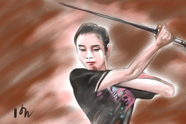 Nhà báo Huỳnh Dũng Nhân vẽ tranh, làm thơ tri ân các VĐV thi đấu tại SEA Games 32 - Anh 4