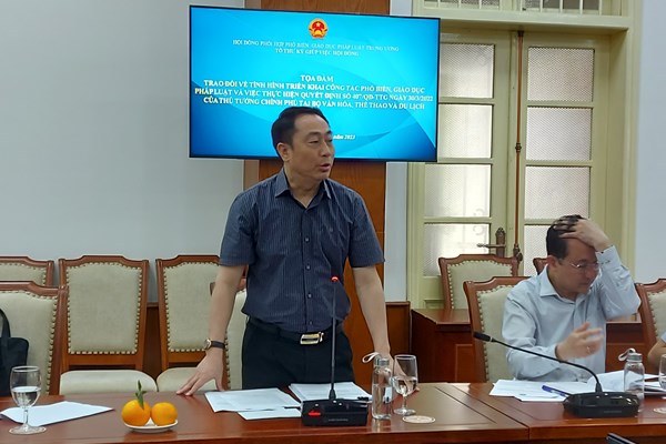 Bộ VHTTDL: Tọa đàm về công tác phổ biến giáo dục pháp luật - Anh 2