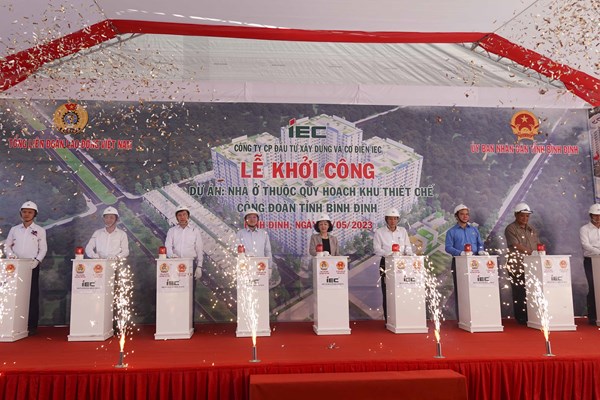 Khởi công dự án nhà ở thuộc quy hoạch Khu thiết chế Công đoàn tỉnh Bình Định - Anh 1
