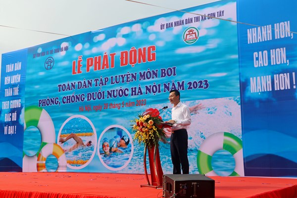 Hà Nội phát động toàn dân tập bơi, phòng chống đuối nước - Anh 1