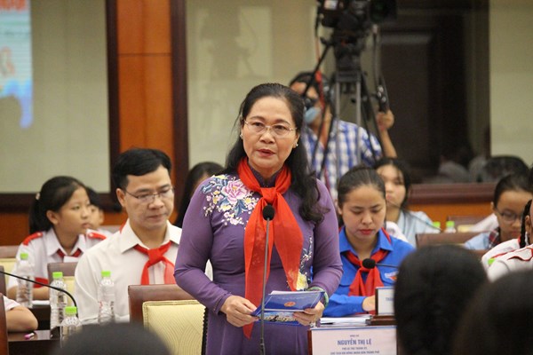 Lãnh đạo TP.HCM gặp gỡ, lắng nghe thiếu nhi năm 2023 - Anh 2