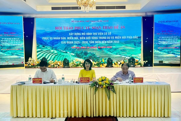 Tập trung tháo gỡ khó khăn cho các mô hình thư viện cơ sở phục vụ nhân dân miền núi, biên giới vùng trung du và miền núi phía Bắc - Anh 1