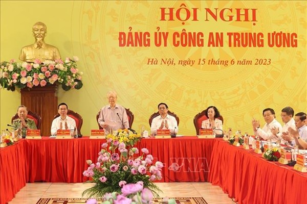 Lực lượng CAND phát huy vai trò 'gương mẫu, đi đầu' trong xây dựng, chỉnh đốn Đảng - Anh 1