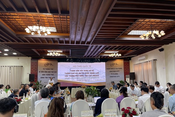 Hội An: Tham vấn hồ sơ gia nhập mạng lưới các thành phố sáng tạo của UNESCO - Anh 1