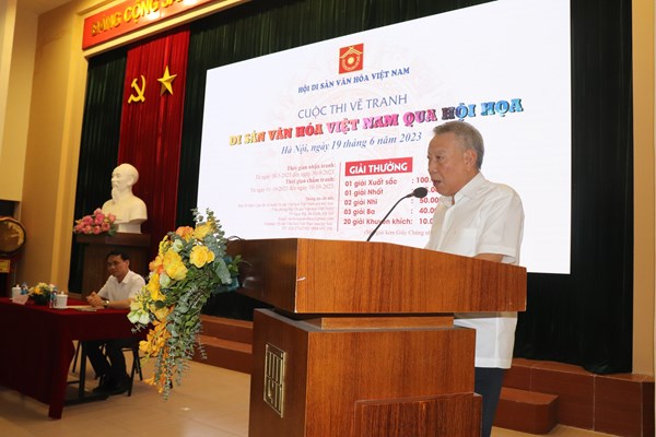 Tạo sức lan tỏa từ Cuộc thi vẽ tranh “Di sản văn hóa Việt Nam qua hội họa” - Anh 1