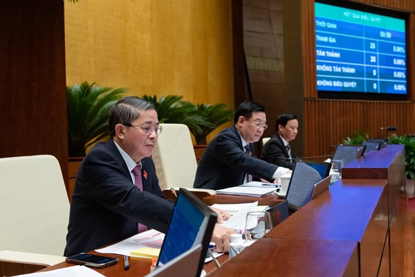 Quốc hội thông qua Nghị quyết quyết nghị một số vấn đề về tài chính, ngân sách - Anh 1