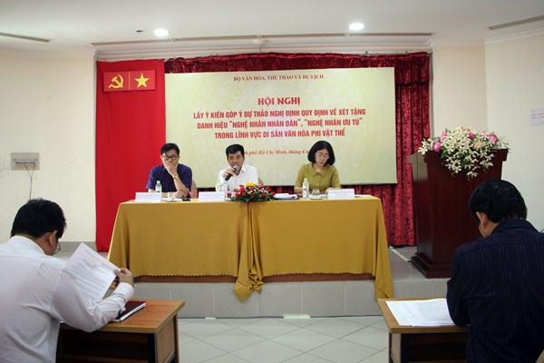 Dự thảo xét tặng danh hiệu “Nghệ nhân nhân dân”, “Nghệ nhân ưu tú”: Còn nhiều vấn đề cần được nghiên cứu, tiếp thu - Anh 1