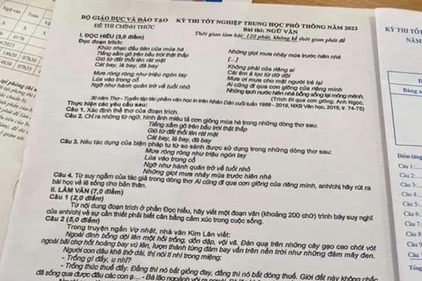Vụ phát tán đề thi môn Ngữ văn: Xác định thí sinh tại tỉnh Cao Bằng - Anh 1