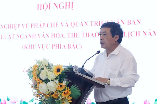 Tập huấn nghiệp vụ pháp chế và quán triệt văn bản quy phạm pháp luật ngành VHTTDL năm 2023 - Anh 1