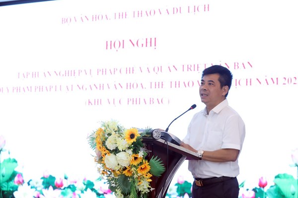 Bộ VHTTDL: Công tác xây dựng và hoàn thiện thể chế pháp luật là nhiệm vụ được đặt lên hàng đầu - Anh 4